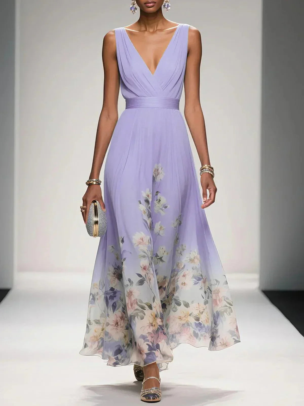 Isabella | Women's Floral Print Wedding Guest Dress 5