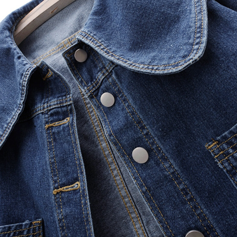 Calienne Wide Collar Denim Jacket