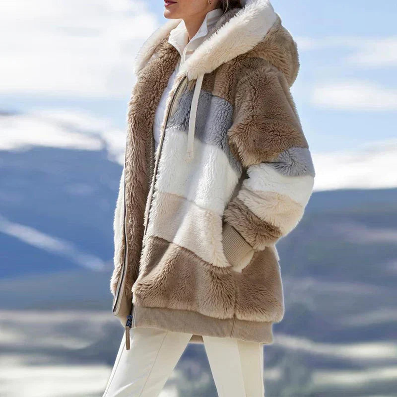 Women's Hooded Jacket with Side Pockets