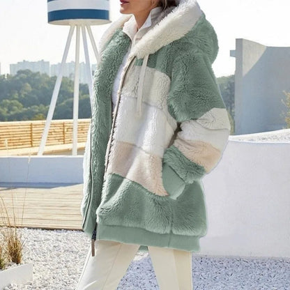 Women's Hooded Jacket with Side Pockets
