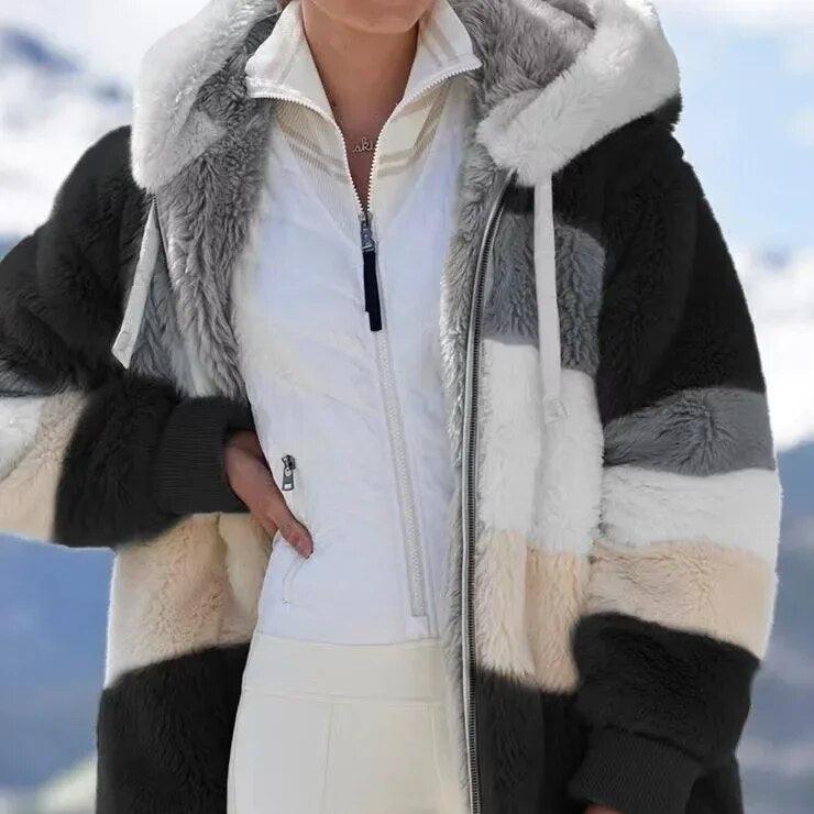 Women's Hooded Jacket with Side Pockets