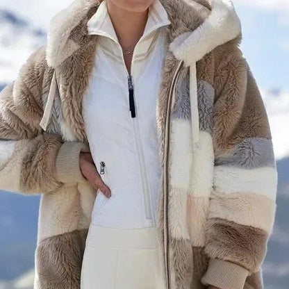 Women's Hooded Jacket with Side Pockets