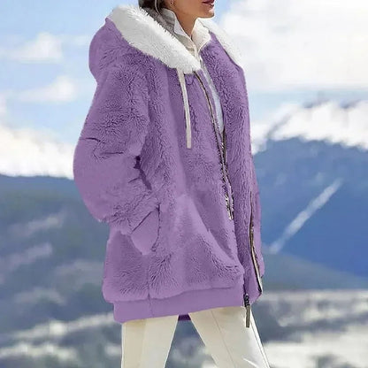 Women's Hooded Jacket with Side Pockets