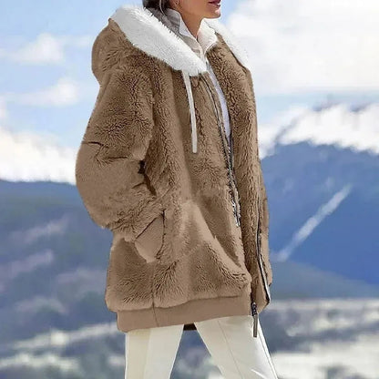 Women's Hooded Jacket with Side Pockets