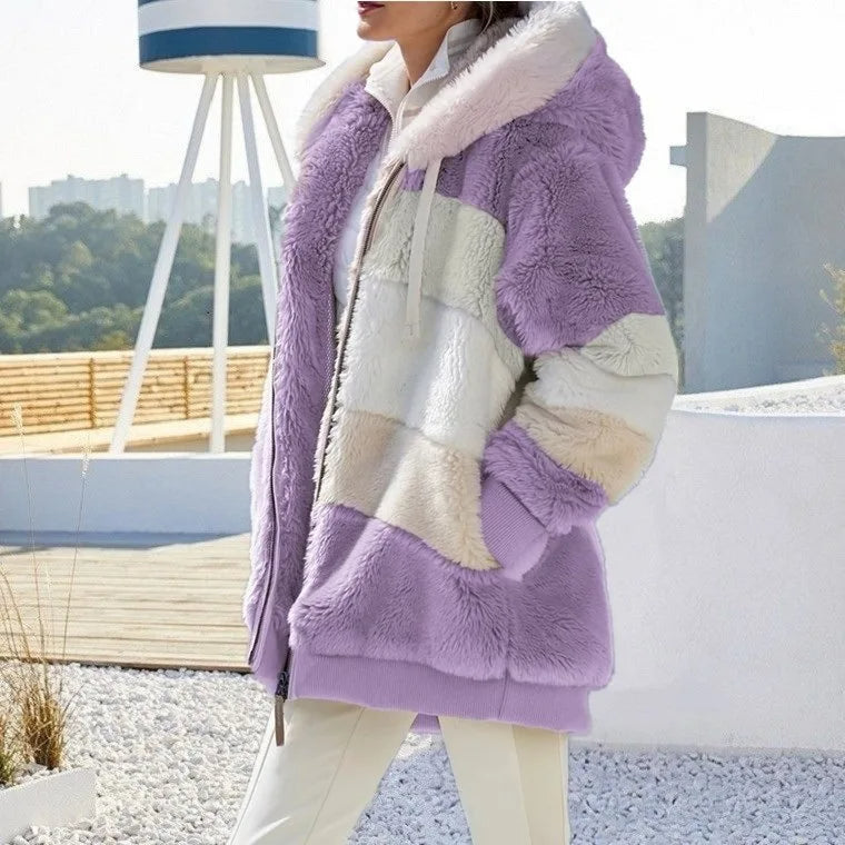 Women's Hooded Jacket with Side Pockets