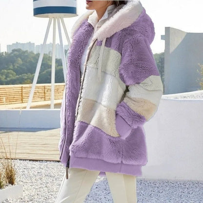 Women's Hooded Jacket with Side Pockets