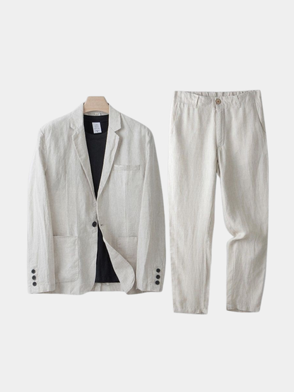 Men's Linen Luxury Suit Two-Piece