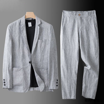 Men's Linen Luxury Suit Two-Piece