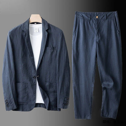Men's Linen Luxury Suit Two-Piece