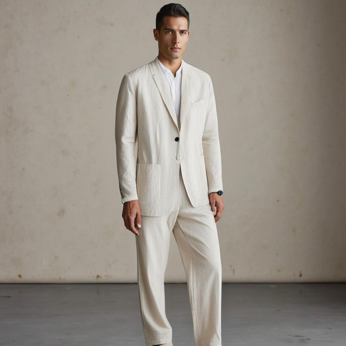 Men's Linen Luxury Suit Two-Piece