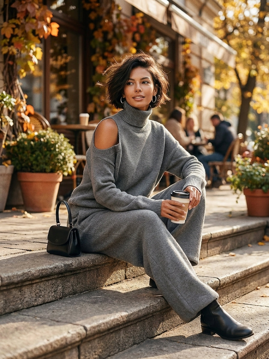Women's Knit One Shoulder Set – ModClo