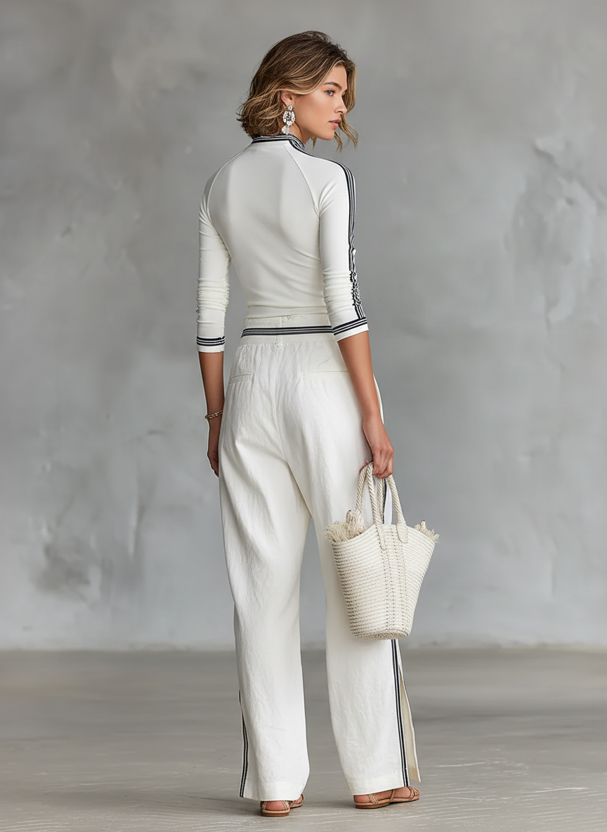 Women's High Neck Drawstring Two-Piece Set – ModClo
