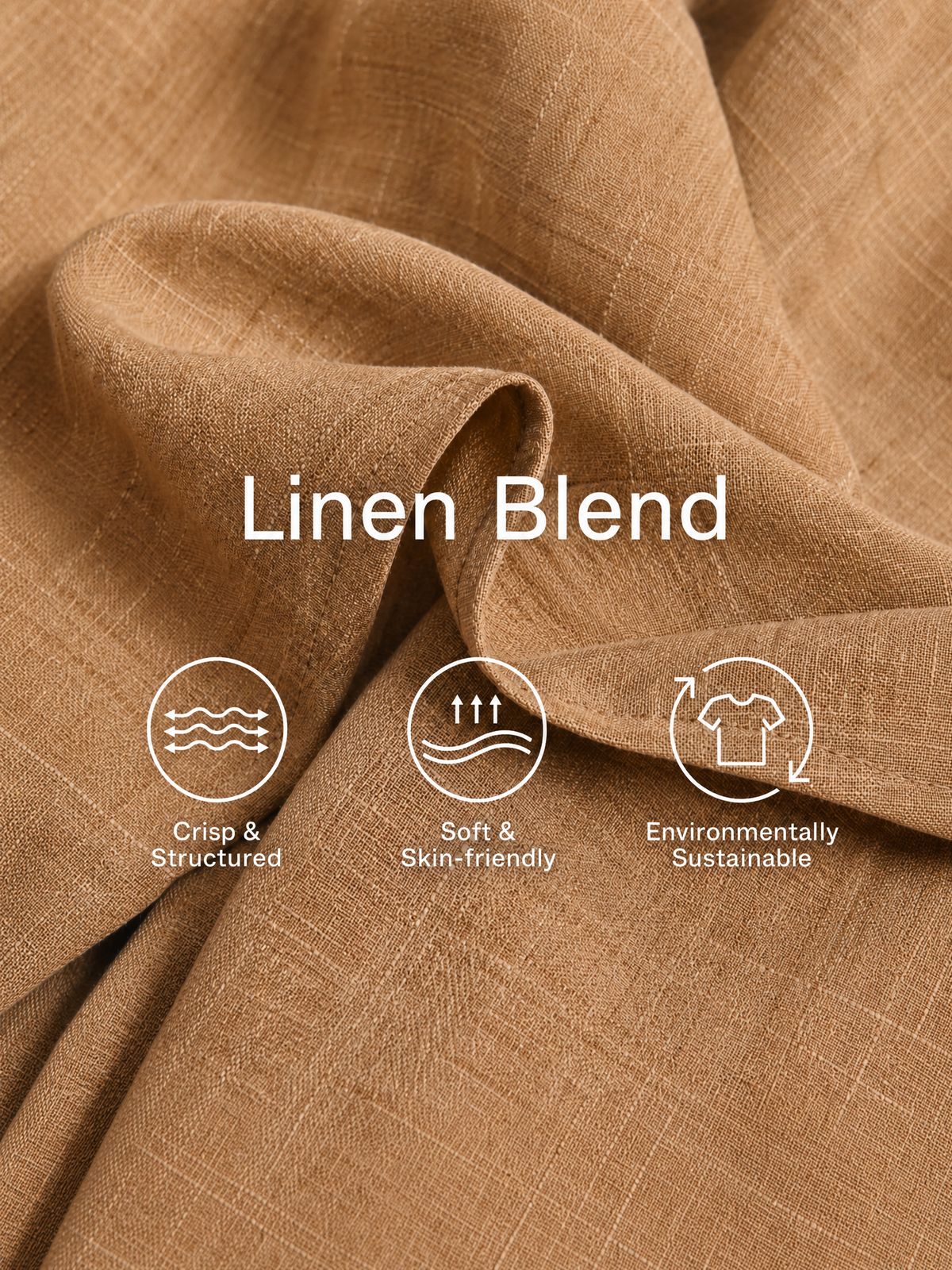 Women's Khaki Linen Short Sleeve Asymmetric Midi Dress – ModClo