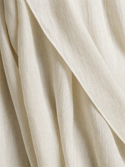 Women's Ivory Linen Sleeveless Asymmetric Dress – ModClo