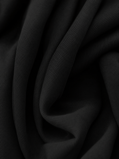 Women's Black Knit Turtleneck Skirt Set – ModClo