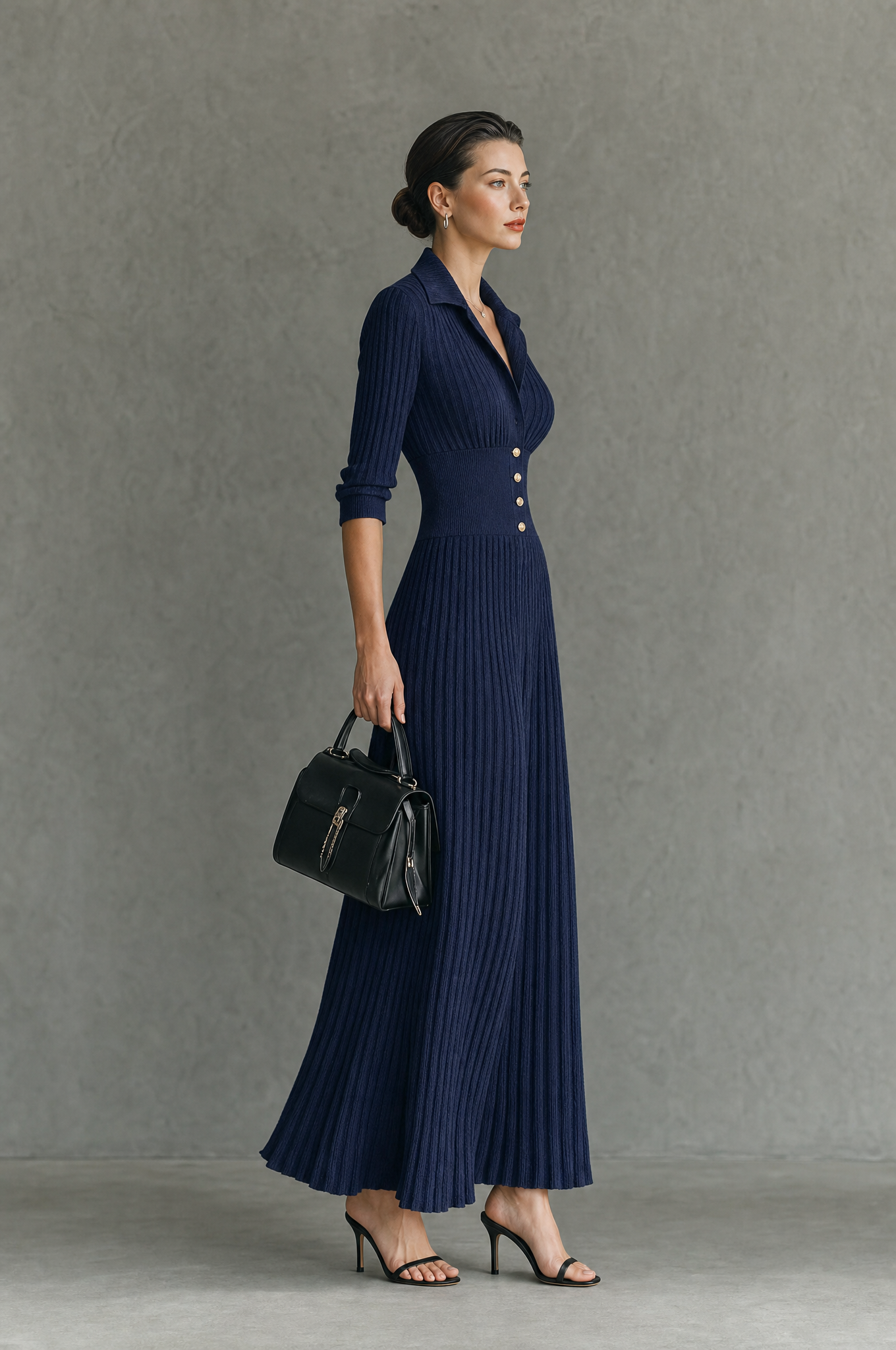 Women's Knit Pleated Dress – ModClo