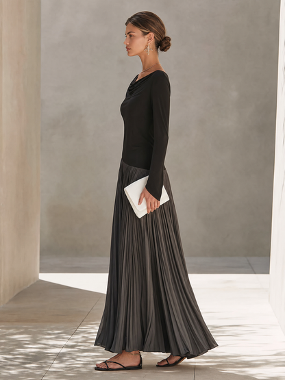 Women's Two Tone Color Maxi Dress – ModClo