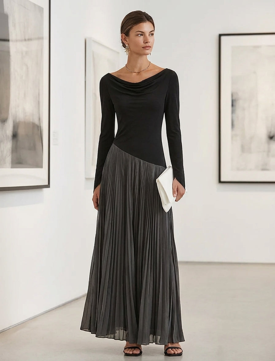 Women's Two Tone Color Maxi Dress – ModClo