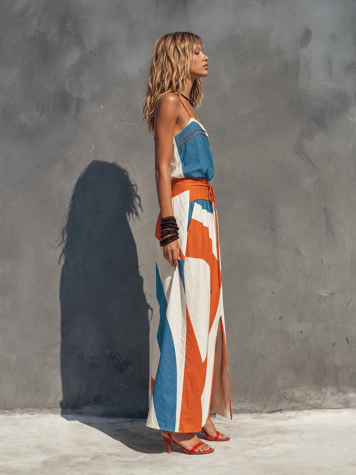 Women's Woven Sleeveless Maxi Dress – ModClo