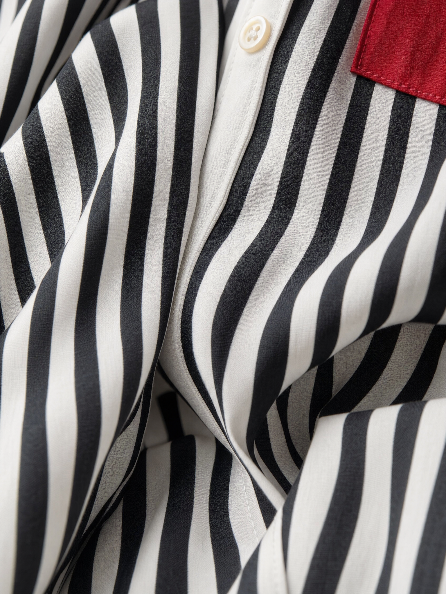 Women's White Cotton Striped Shirt Dress – ModClo