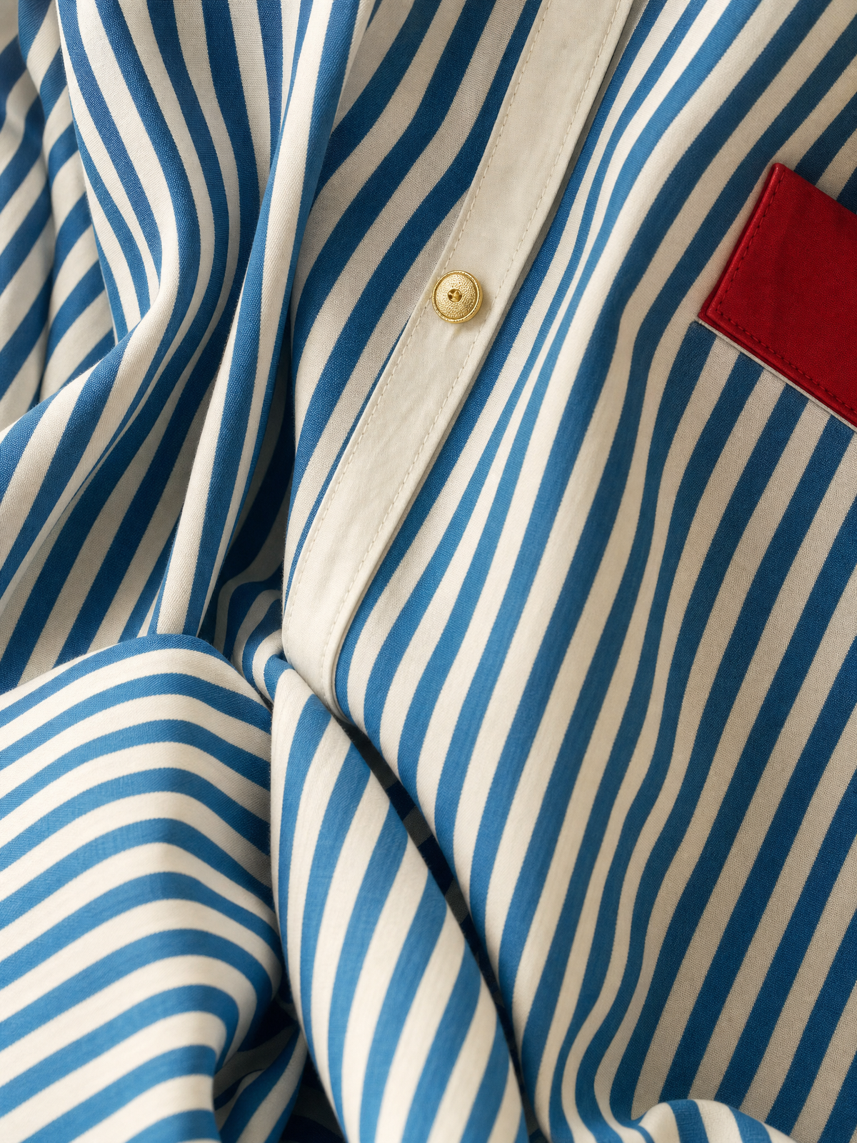 Women's White Cotton Striped Shirt Dress – ModClo
