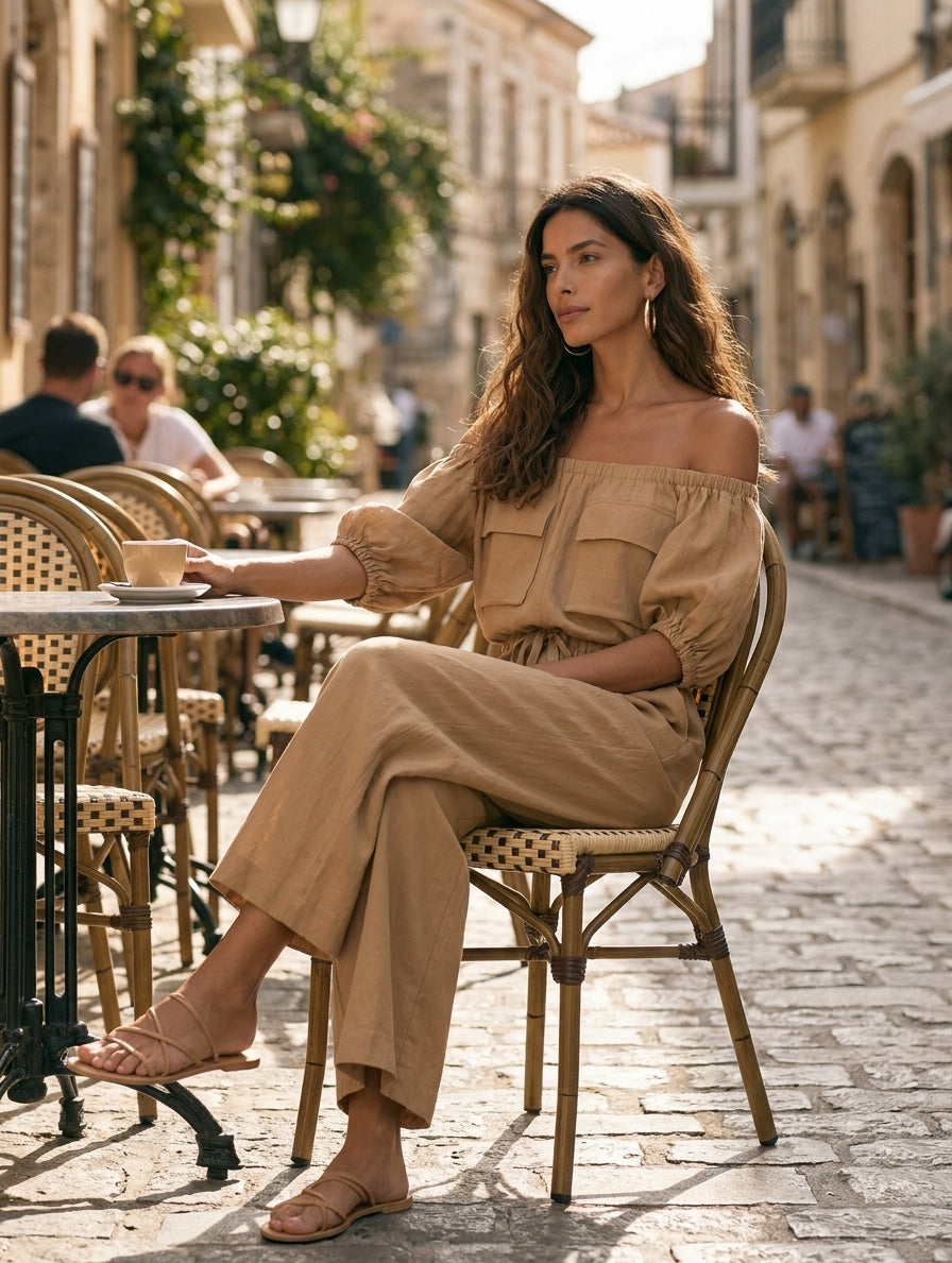 Women's Drawstring Vintage Utility Jumpsuit – ModClo