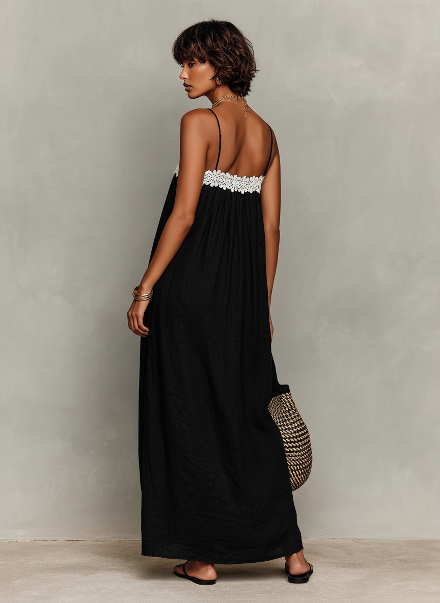 Women's Linen Strapless Maxi Dress – ModClo