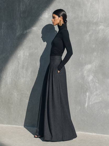 Women's Black Knit Long Sleeve Set – ModClo