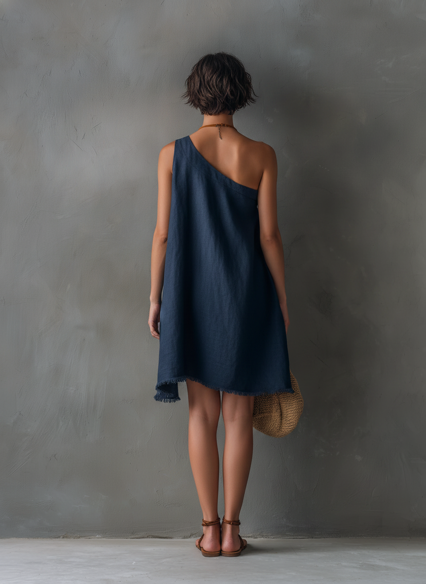 Women's Linen Sleeveless Mini Dress – ModClo