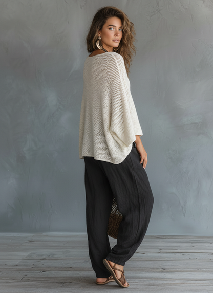 Women's Lightweight Cape Sleeved Trouser Set – ModClo
