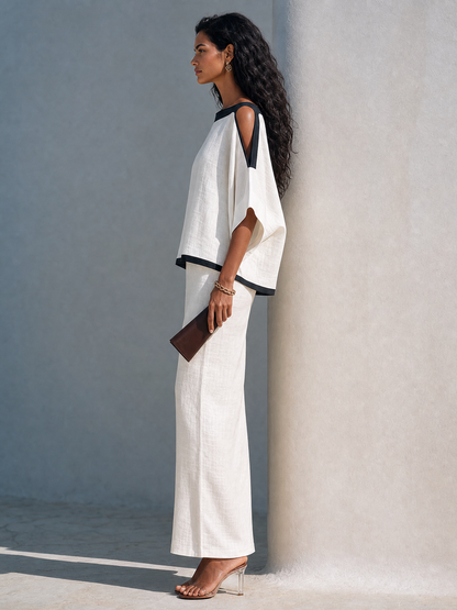 Women's Linen Batwing Two-Piece Set – ModClo