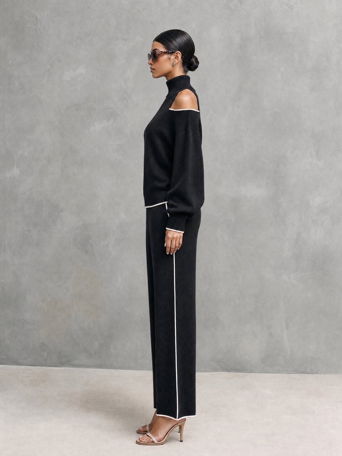 Women's Black Knit Set – ModClo