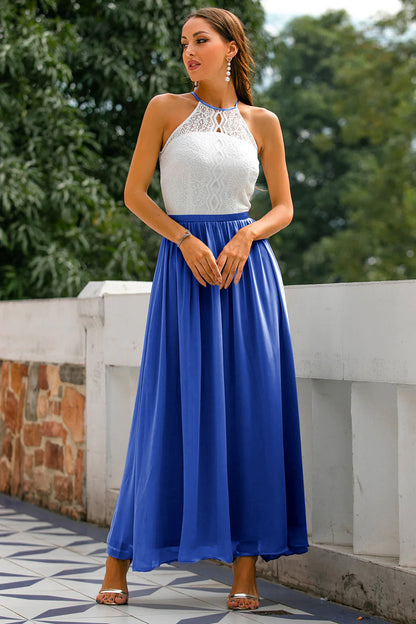 Madison | Women's Wedding Guest Halter Maxi Dress 11