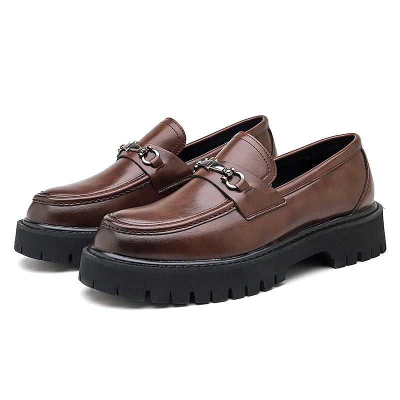 Men's Chunky Platform Loafers Casual and Dress