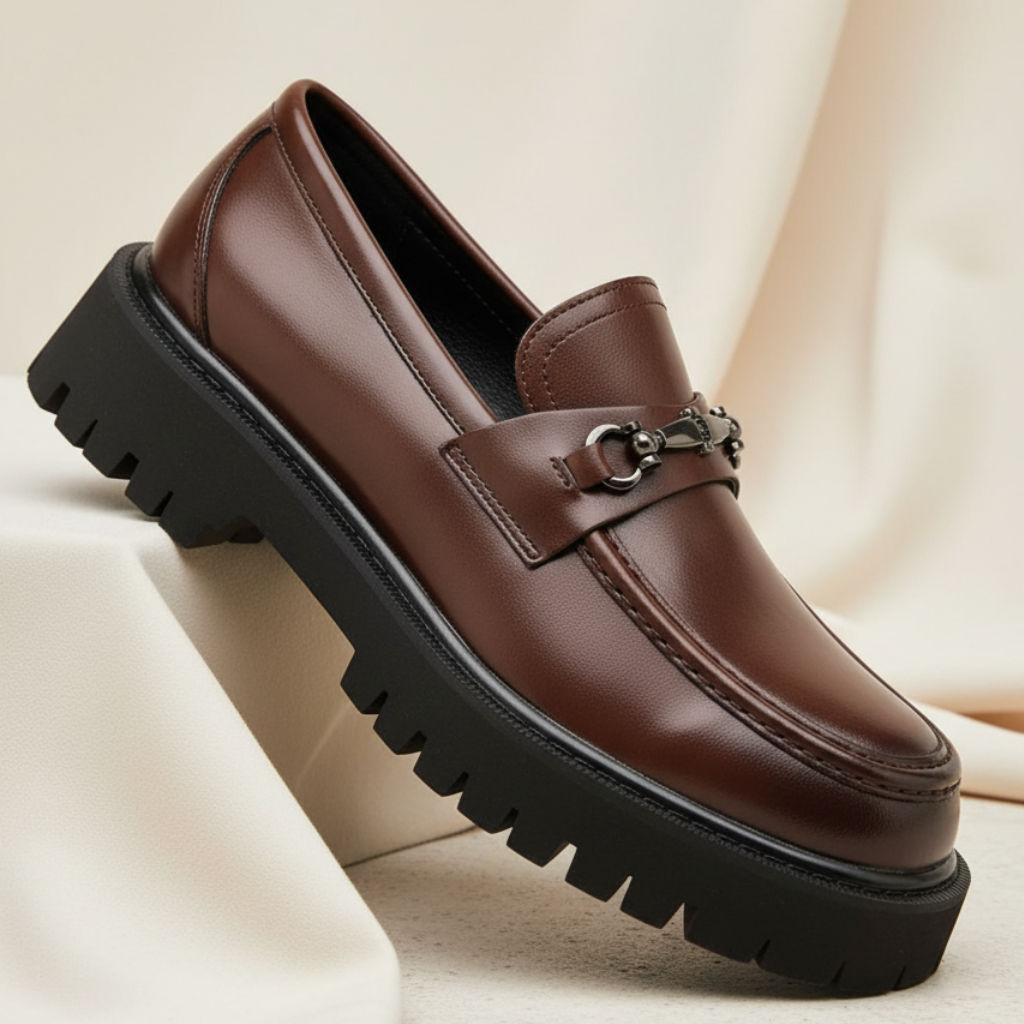Men's Chunky Platform Loafers Casual and Dress