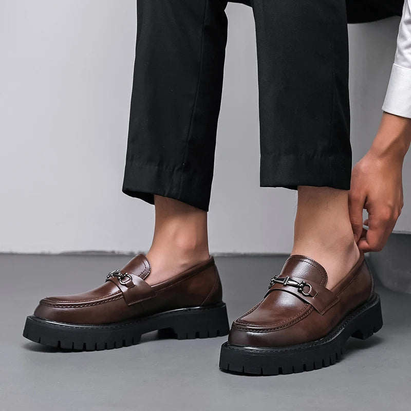 Men's Chunky Platform Loafers Casual and Dress