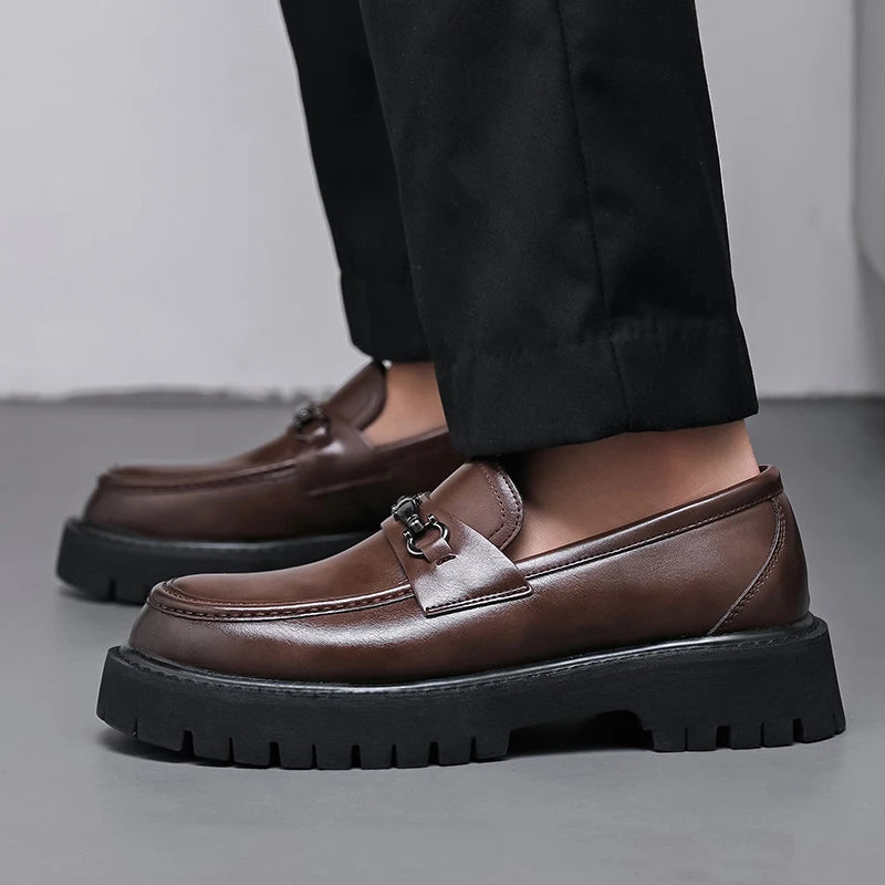 Men's Chunky Platform Loafers Casual and Dress
