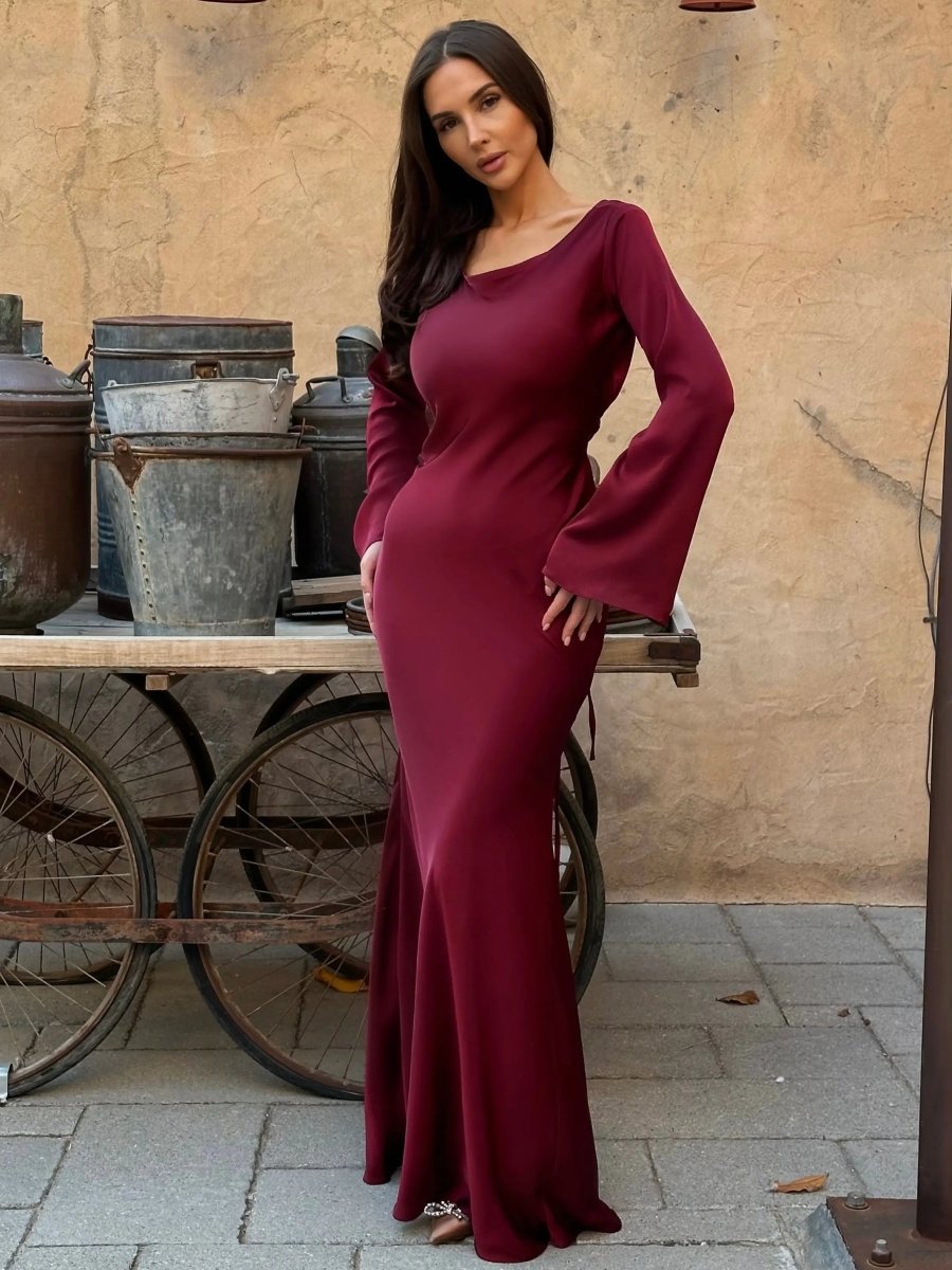 Women's Long Sleeve Maxi Dress Timeless