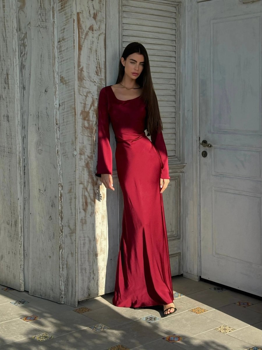 Women's Long Sleeve Maxi Dress Timeless