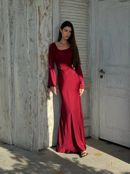 Women's Long Sleeve Maxi Dress Timeless