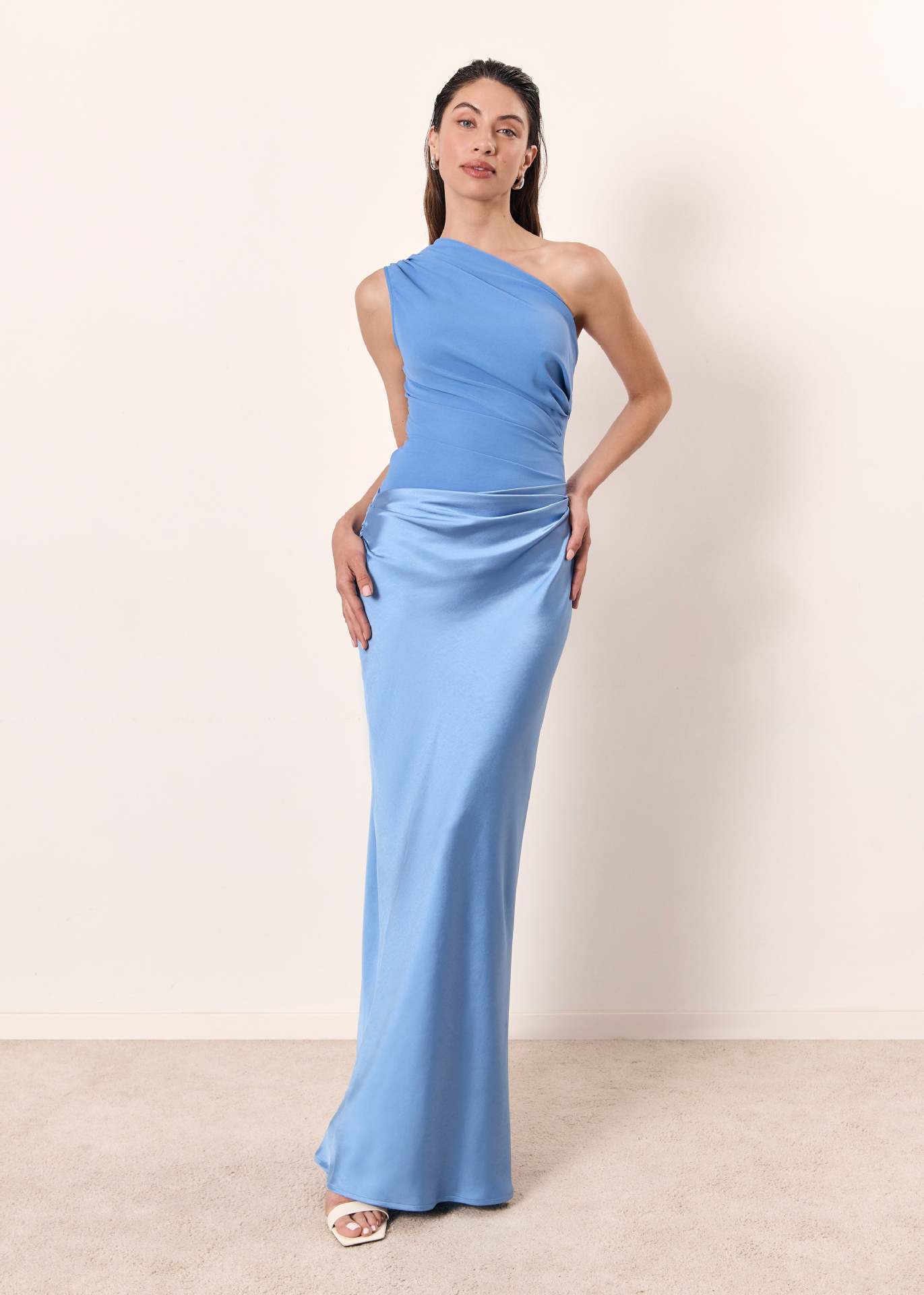 Maya | Women Wedding Guest Dress One-Shoulder Evening Dress 6