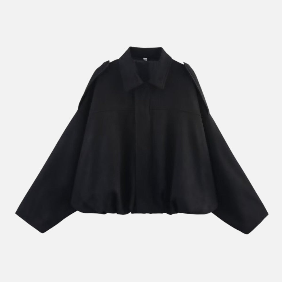 Suede Spring Jacket Zip Front Cropped – ModClo, view 6