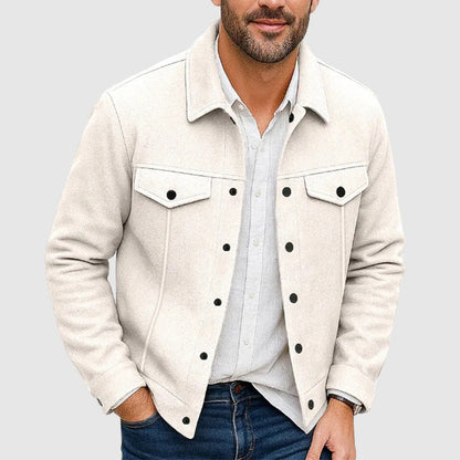 Men's Shirt Jacket Shacket Casual Fit Button Front