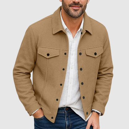Men's Shirt Jacket Shacket Casual Fit Button Front