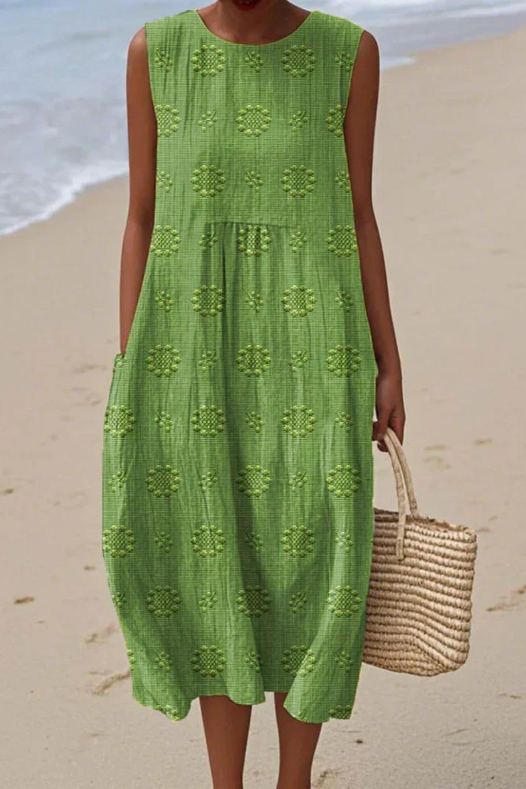 Piper™ | Sleeveless Dress with Embroidery 0