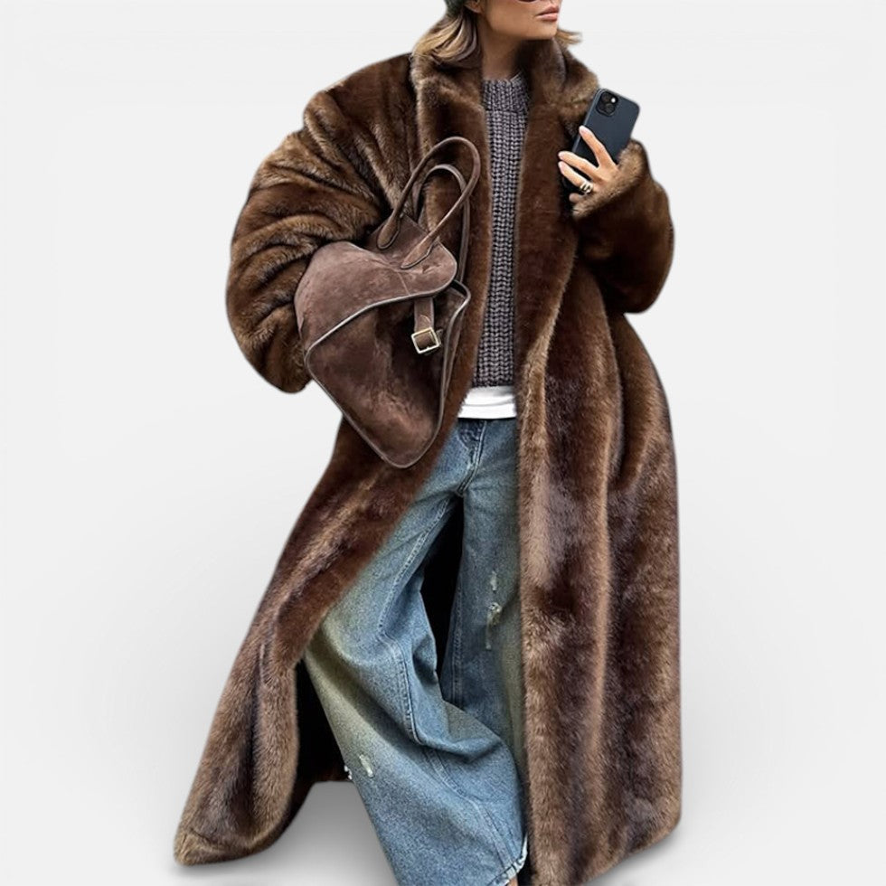 Long Faux Fur Coat