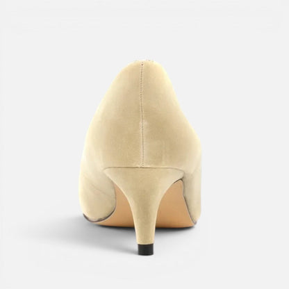 Suede Pointed-Toe Mid Heel Court Shoes – ModClo, view 12