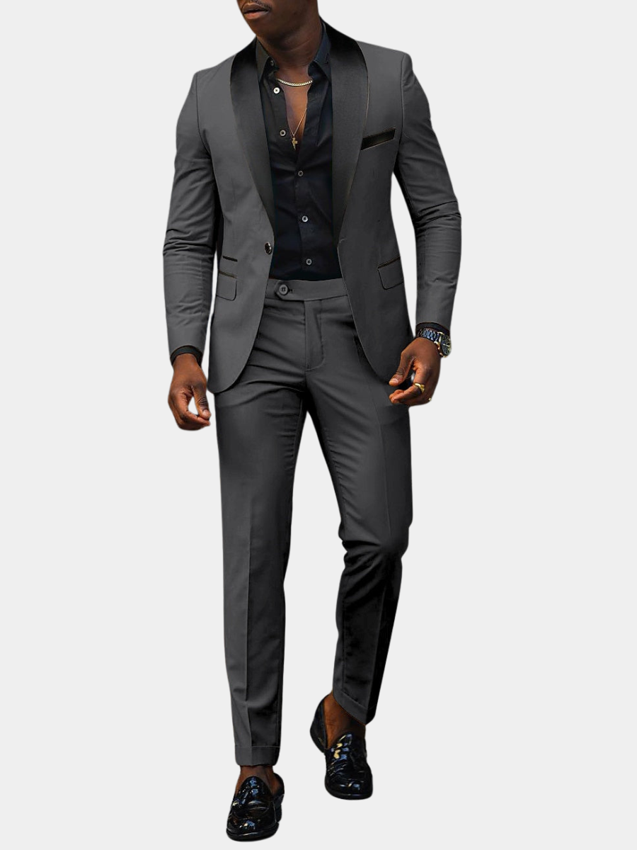 Men's Single Button Suit Tailored