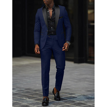Men's Single Button Suit Tailored