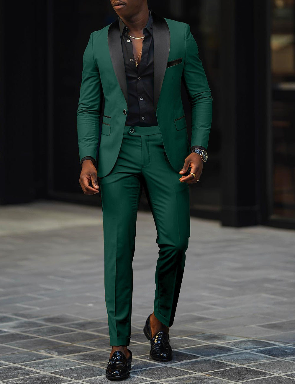 Men's Single Button Suit Tailored